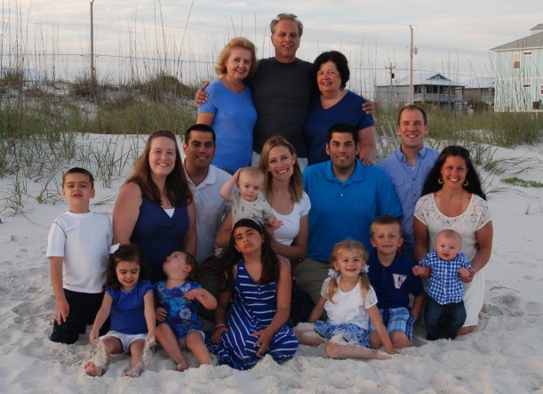 Muscanero family photo on the beach!