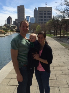 On the canal in downtown Indy